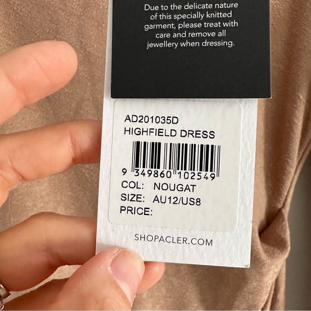 Acler Highfield Midi Dress Nougat - Picture 3 of 9